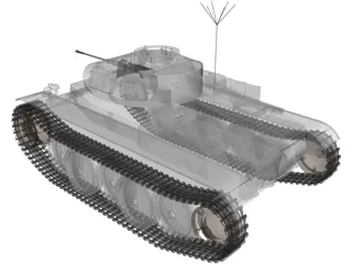 Pz IIL Luchs 3D Model