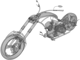 Custom Chopper 3D Model