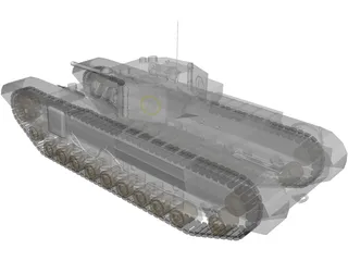 Churchill Mk IV 3D Model