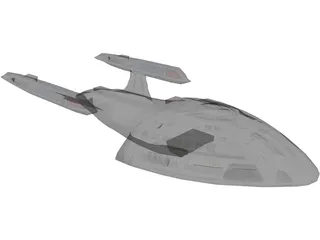 Nova Class Starship 3D Model