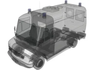 Mercedes-Benz Vario Rettungs 3D Model