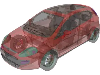 Fiat Punto (2012) 3D Model