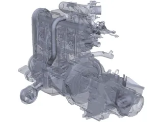 Engine Vaz 21083 3D Model