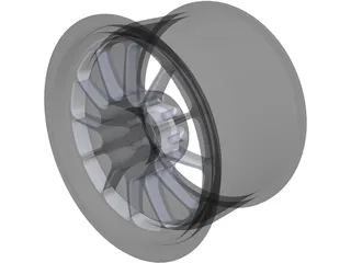 OZ Racing Wheel Centerlock 13x8 3D Model