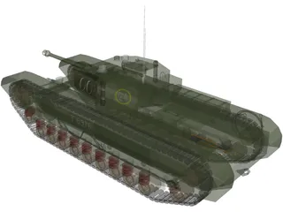 Churchill MK VII 3D Model