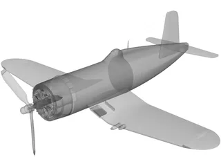 World War Two Fighter Plane 3D Model