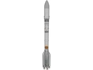 Proton Rocket 3D Model