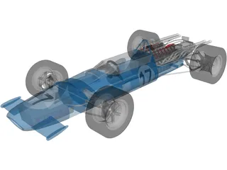 Matra F1 Racing Car (1967) 3D Model