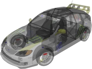 Subaru Impreza WRX STi Ken Block 3D Model