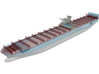 Maersk Container Ship 3D Model