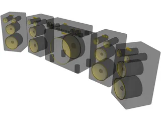 Sound System 3D Model