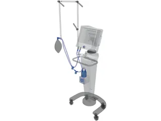 Hospital Ventilator 3D Model