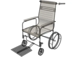 Manual Wheelchair 3D Model