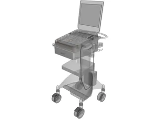 CX50 Ultrasound 3D Model