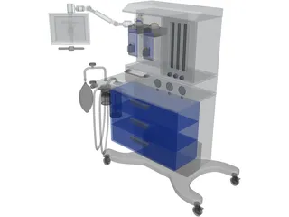 Anesthesia Machine 3D Model