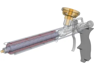 Foam Gun 3D Model