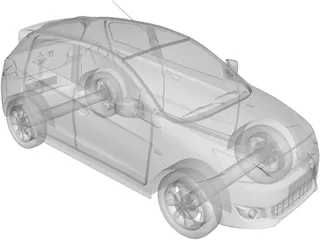 Mitsubishi Mirage (2013) 3D Model