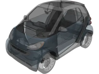 Smart ForTwo [W451] (2011) 3D Model
