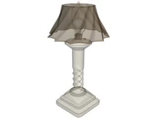 Cream Lamp 3D Model