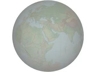 Earth Globe 3D Model