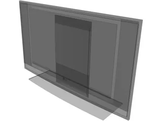 LG Flat TV Screen 3D Model