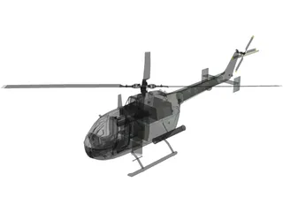 MBB Bo 105 3D Model