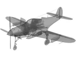 Bell P-39 Airacobra 3D Model