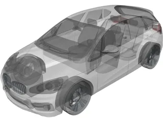 BMW 225i Active Tourer 3D Model