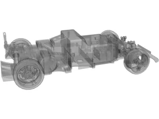 RC Car Chassis 3D Model