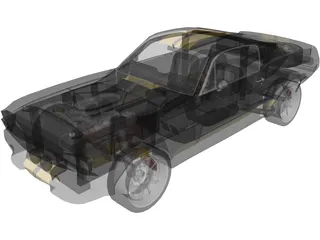 Ford Shelby GT500 (1967) 3D Model