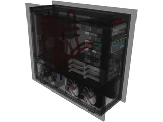 Romulus Full Tower Gaming Desktop 3D Model