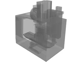Haas VF-2 CNC Rotary Mill 3D Model