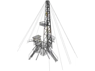 Oil Platform 3D Model