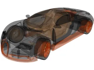 Bugatti Veyron Super Sport 3D Model