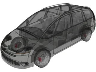 Citroen C4 Picasso (2006) 3D Model