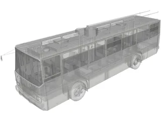 Ikarus 260 T.1 Trolleybus 3D Model