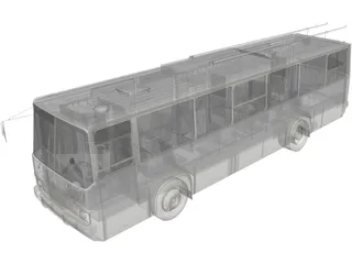 Ikarus 260 GVM Trolleybus 3D Model