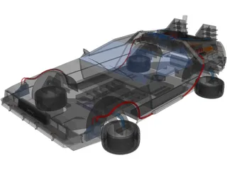 DMC Delorean X 3D Model