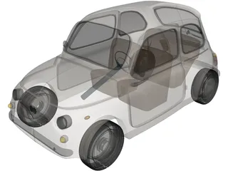 Fiat 500 3D Model