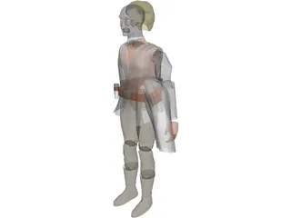 Star Wars Luke SkyWalker 3D Model