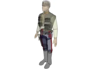 Star Wars Hans Solo 3D Model