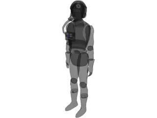 Star Wars Emperial Pilot 3D Model