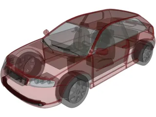 Audi A3 3-door 3D Model