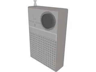 Transistor Radio 3D Model