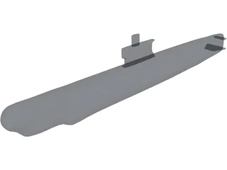 Romeo Class Submarine 3D Model