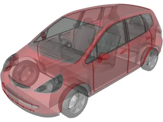 Honda Fit [Jazz] (2002) 3D Model