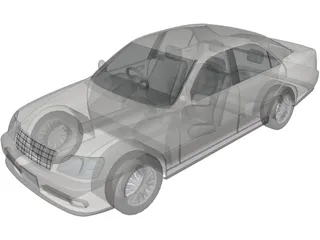 Toyota Crown (2001) 3D Model