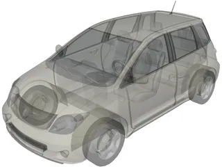 Scion xA / Toyota Ist (2001) 3D Model