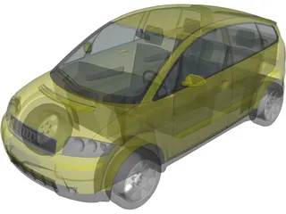 Audi A2 (2002) 3D Model