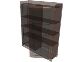 Mission Style Bookcase 3D Model